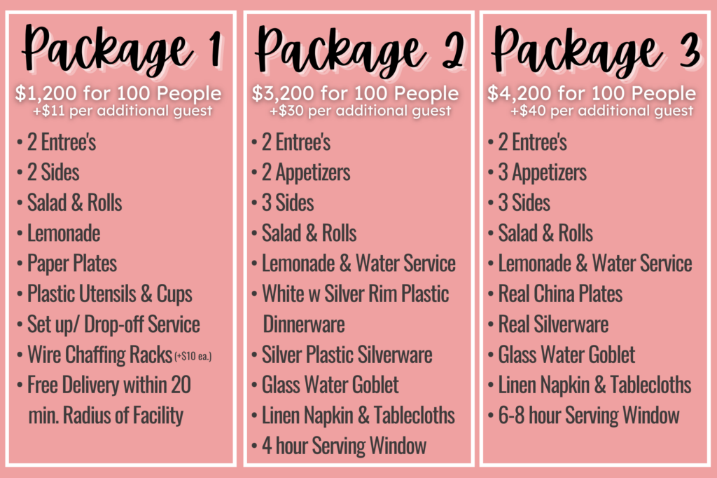 Event Catering Package Natalie's Catering